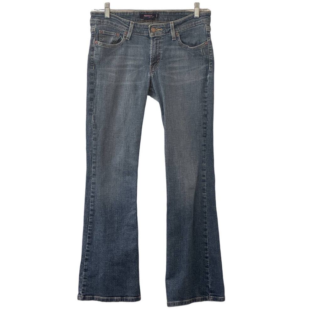 Levi Strauss Superlow 518 Denim Bootcut Jeans Junior Size 9M